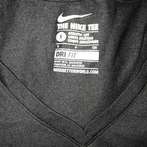 Nike Black V Neck Tee